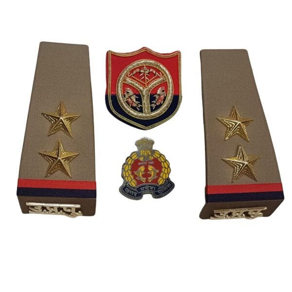 Police Uniform Insignia Combo Set of Flap, Side Badge and Insignia